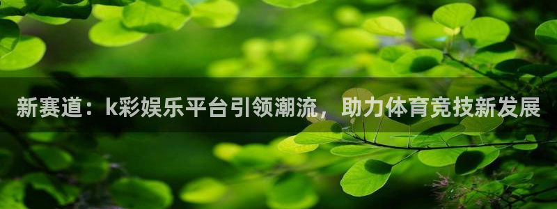 米乐yy易游m6网址：新赛道：k彩娱乐平台引领潮流，助力体育竞技新发展